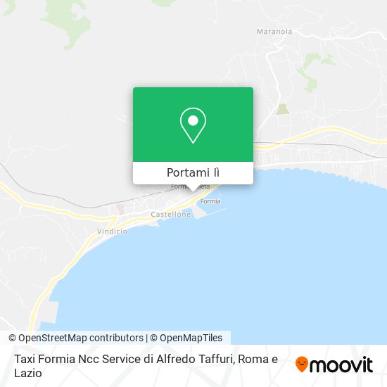 Mappa Taxi Formia Ncc Service di Alfredo Taffuri