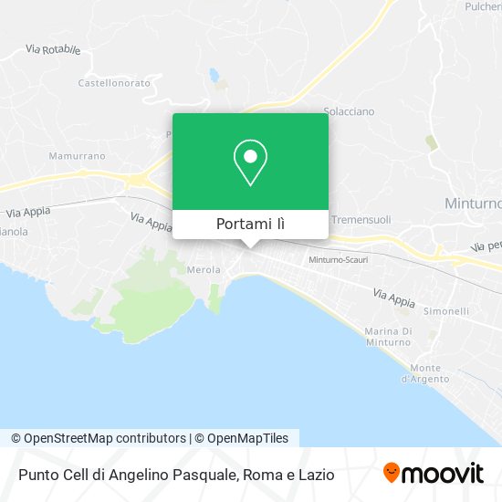 Mappa Punto Cell di Angelino Pasquale