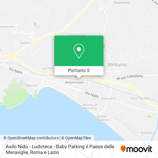 Mappa Asilo Nido - Ludoteca - Baby Parking il Paese delle Meraviglie