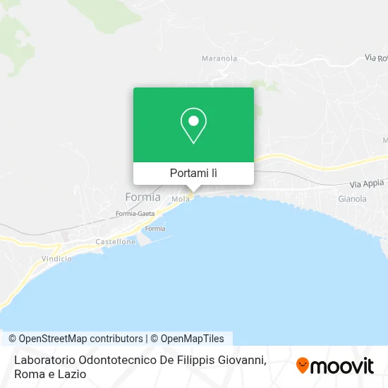 Mappa Laboratorio Odontotecnico De Filippis Giovanni