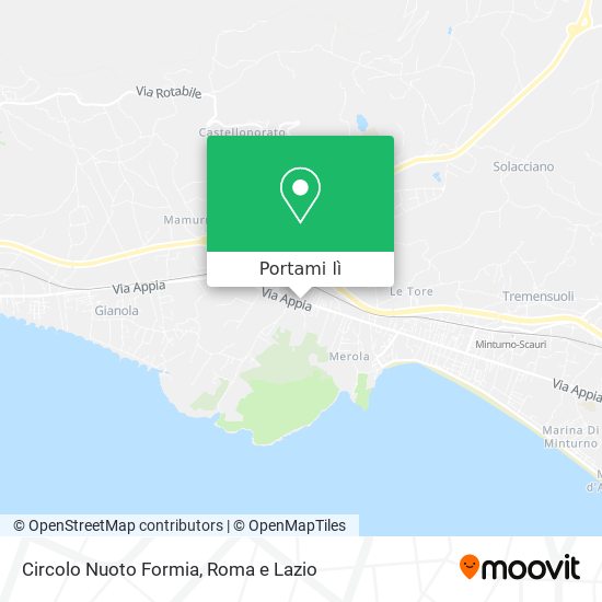 Mappa Circolo Nuoto Formia