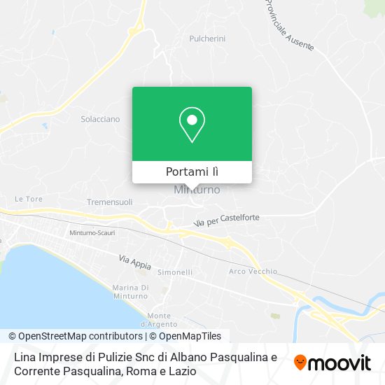 Mappa Lina Imprese di Pulizie Snc di Albano Pasqualina e Corrente Pasqualina