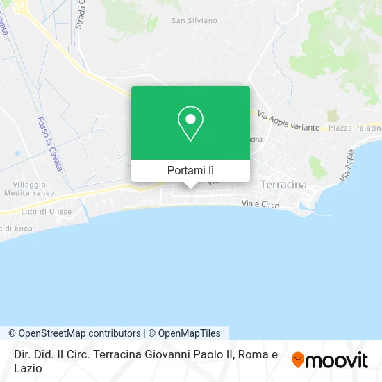 Mappa Dir. Did. II Circ. Terracina Giovanni Paolo II