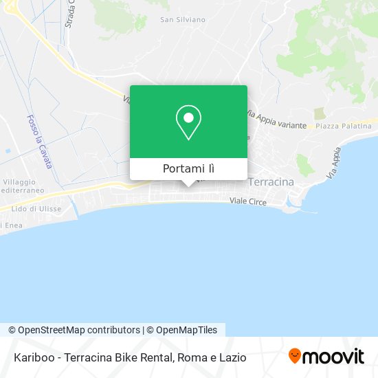 Mappa Kariboo - Terracina Bike Rental