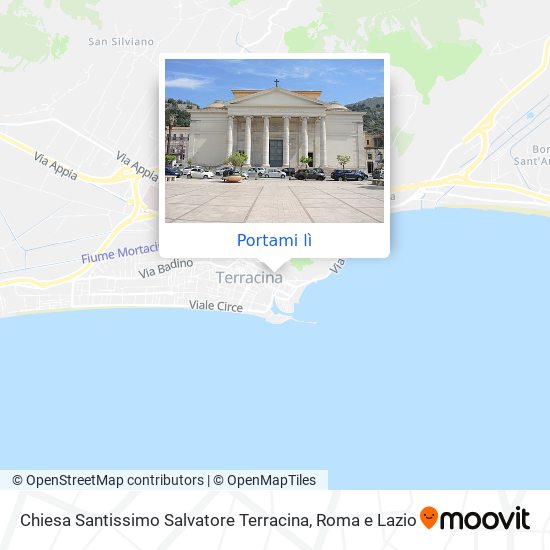Mappa Chiesa Santissimo Salvatore Terracina