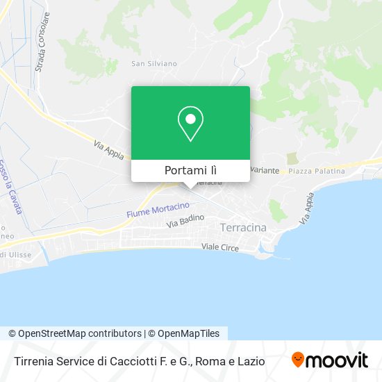 Mappa Tirrenia Service di Cacciotti F. e G.