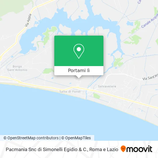 Mappa Pacmania Snc di Simonelli Egidio & C.