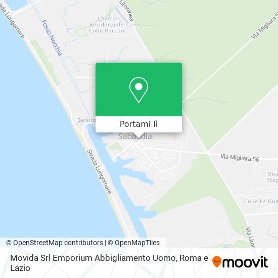 Mappa Movida Srl Emporium Abbigliamento Uomo