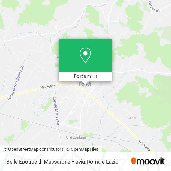 Mappa Belle Epoque di Massarone Flavia