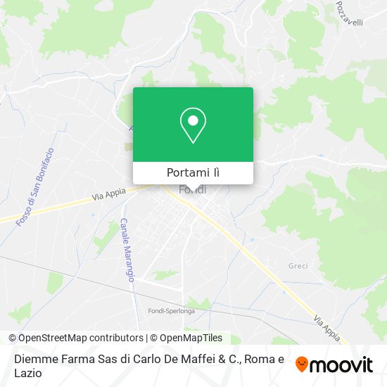 Mappa Diemme Farma Sas di Carlo De Maffei & C.