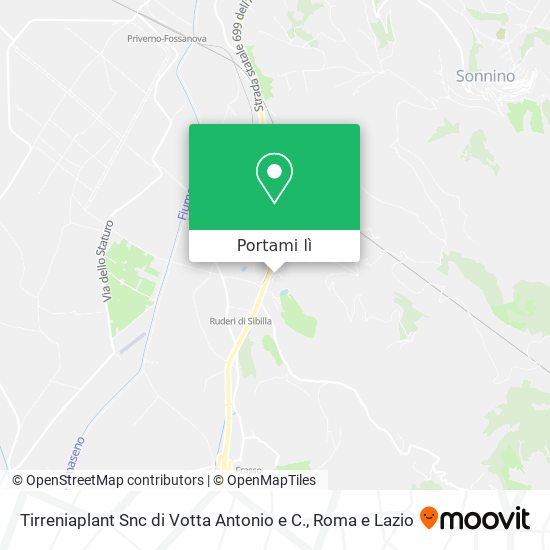 Mappa Tirreniaplant Snc di Votta Antonio e C.