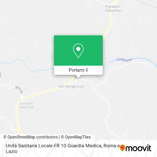 Mappa Unità Sanitaria Locale FR 10 Guardia Medica