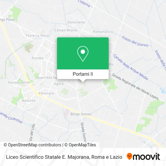 Mappa Liceo Scientifico Statale E. Majorana