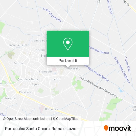 Mappa Parrocchia Santa Chiara