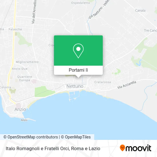 Mappa Italo Romagnoli e Fratelli Orci