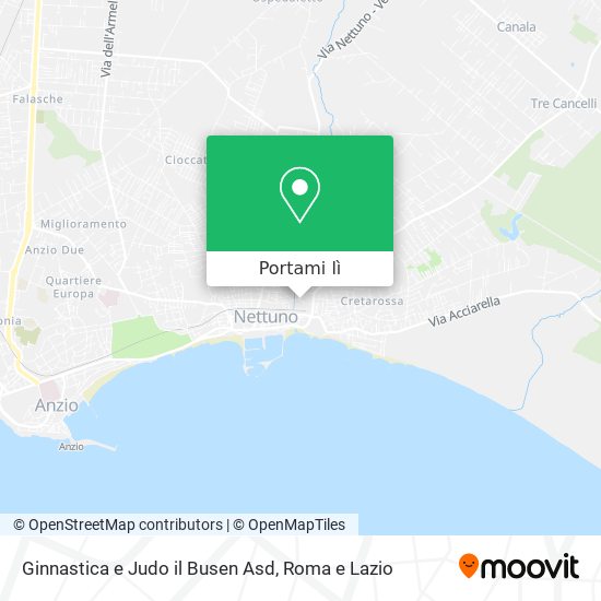 Mappa Ginnastica e Judo il Busen Asd