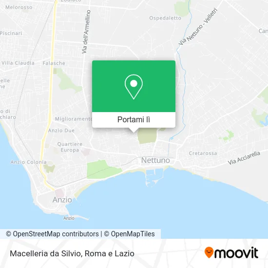 Mappa Macelleria da Silvio