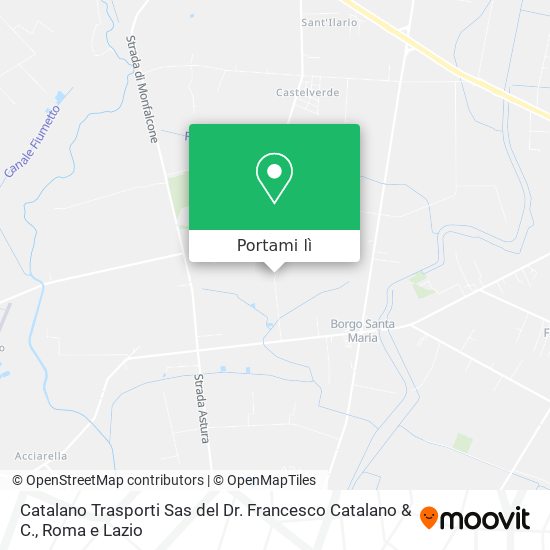 Mappa Catalano Trasporti Sas del Dr. Francesco Catalano & C.