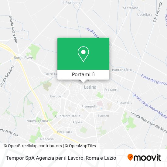 Mappa Tempor SpA Agenzia per il Lavoro