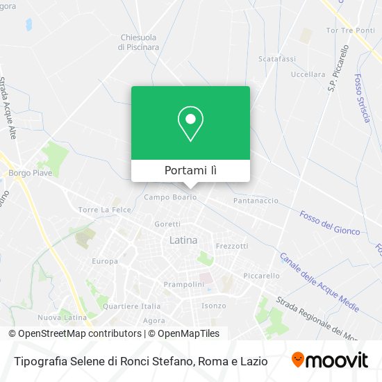 Mappa Tipografia Selene di Ronci Stefano