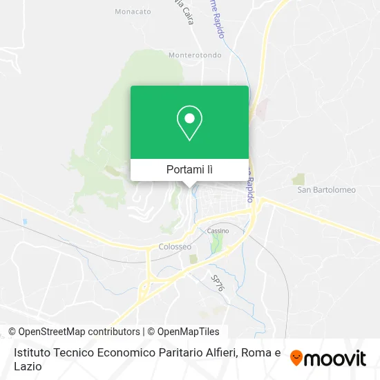 Mappa Istituto Tecnico Economico Paritario Alfieri