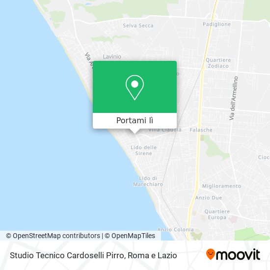 Mappa Studio Tecnico Cardoselli Pirro