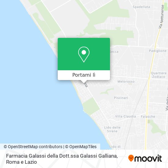 Mappa Farmacia Galassi della Dott.ssa Galassi Galliana