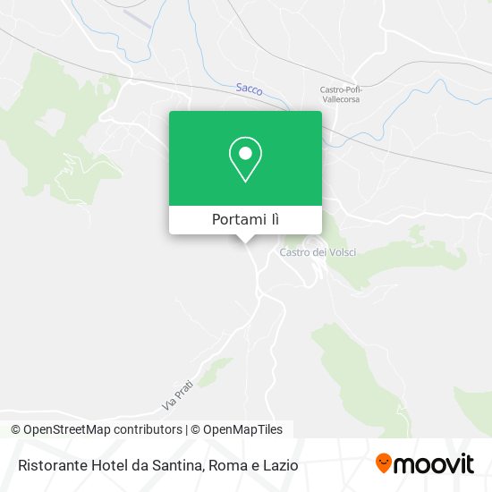 Mappa Ristorante Hotel da Santina