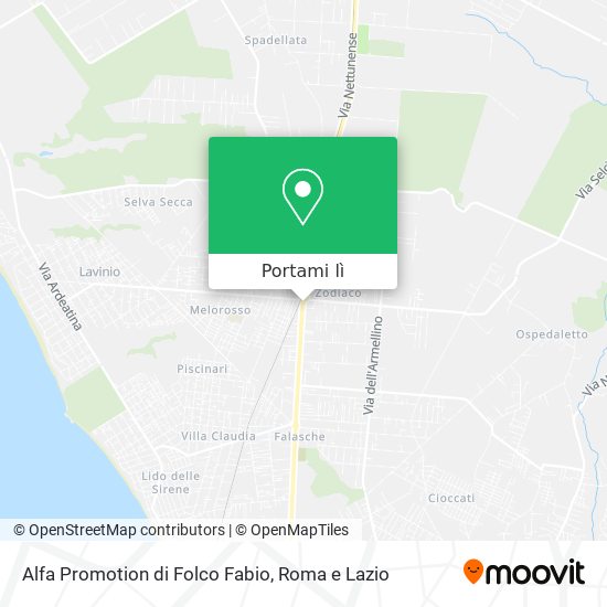 Mappa Alfa Promotion di Folco Fabio