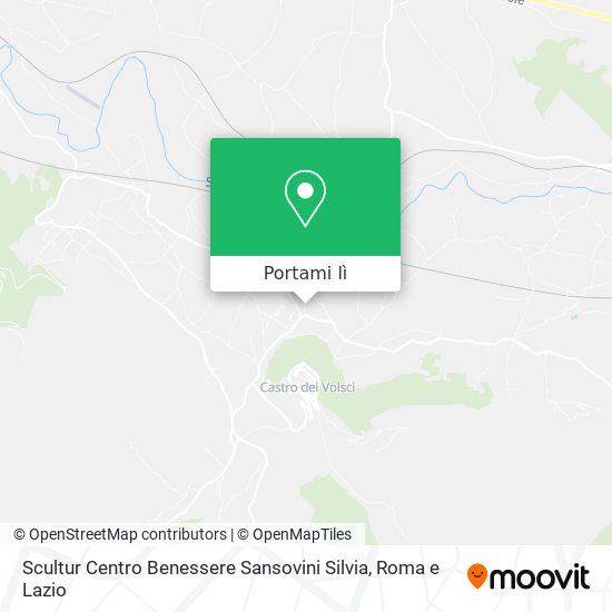 Mappa Scultur Centro Benessere Sansovini Silvia