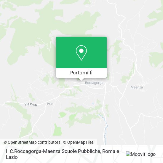 Mappa I. C.Roccagorga-Maenza Scuole Pubbliche