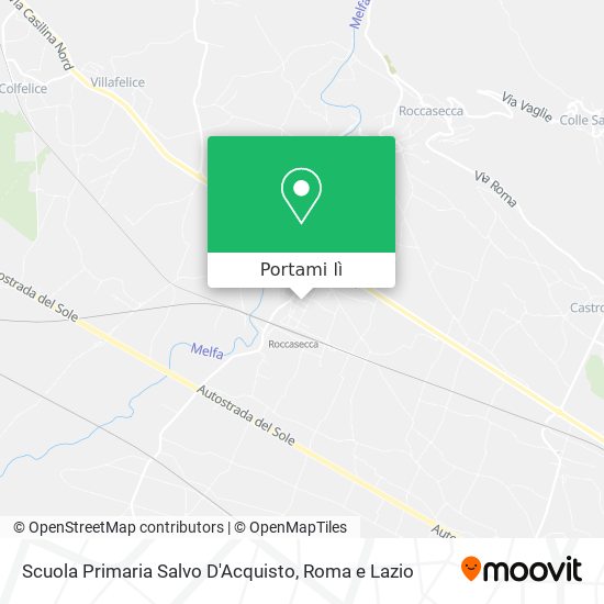 Mappa Scuola Primaria Salvo D'Acquisto