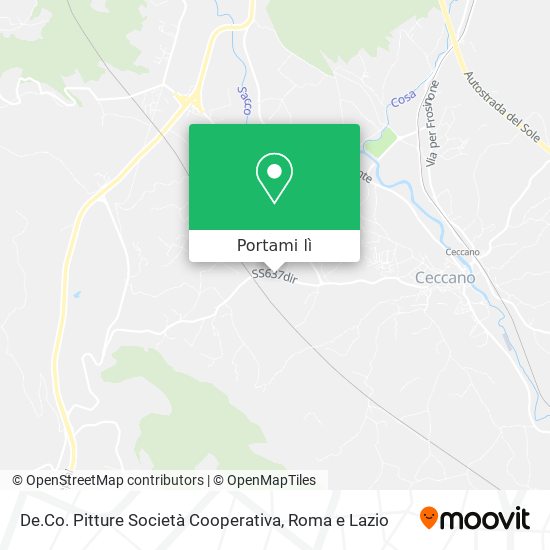 Mappa De.Co. Pitture Società Cooperativa