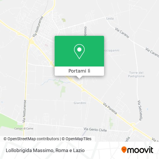 Mappa Lollobrigida Massimo