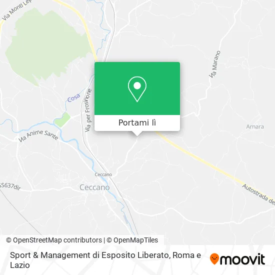 Mappa Sport & Management di Esposito Liberato