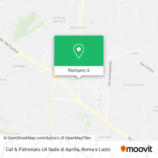 Mappa Caf & Patronato Uil Sede di Aprilia