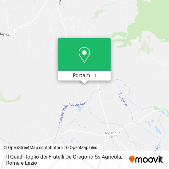 Mappa Il Quadrifoglio dei Fratelli De Gregorio Ss Agricola