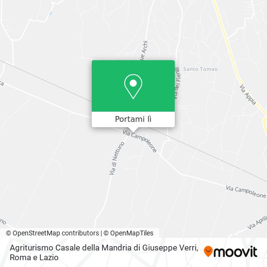 Mappa Agriturismo Casale della Mandria di Giuseppe Verri