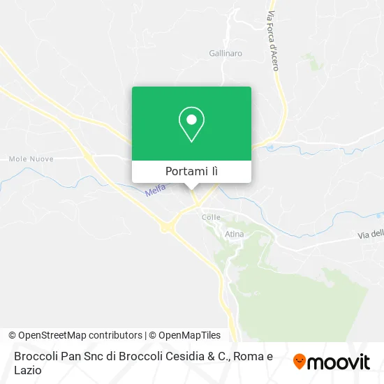 Mappa Broccoli Pan Snc di Broccoli Cesidia & C.