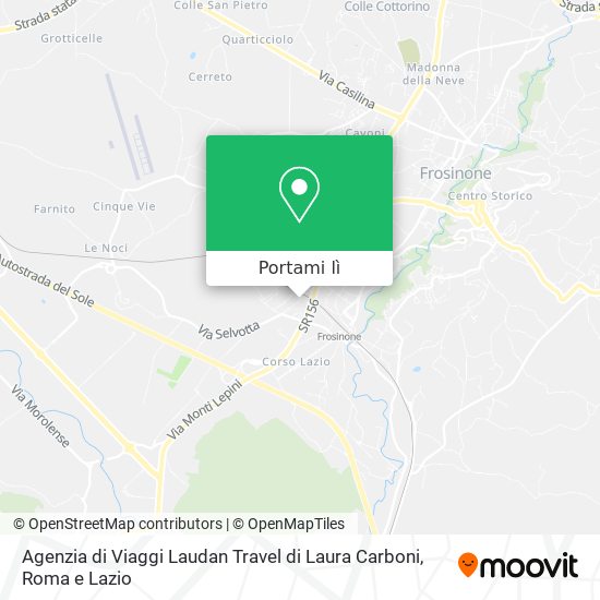 Mappa Agenzia di Viaggi Laudan Travel di Laura Carboni