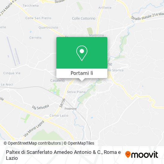 Mappa Paltex di Scanferlato Amedeo Antonio & C.