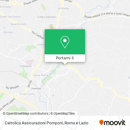 Mappa Cattolica Assicurazioni Pomponi