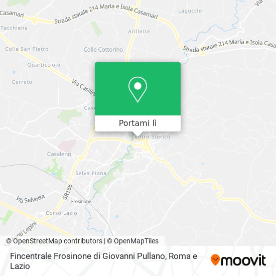 Mappa Fincentrale Frosinone di Giovanni Pullano