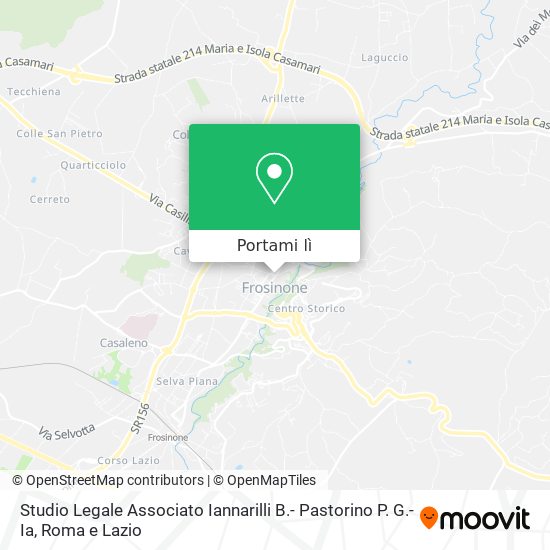 Mappa Studio Legale Associato Iannarilli B.- Pastorino P. G.- Ia