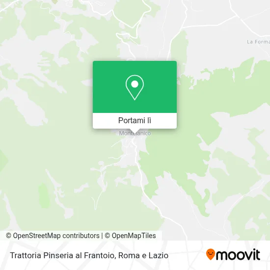 Mappa Trattoria Pinseria al Frantoio