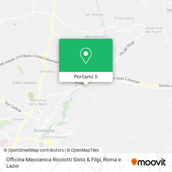 Mappa Officina Meccanica Ricciotti Sisto & Filgi