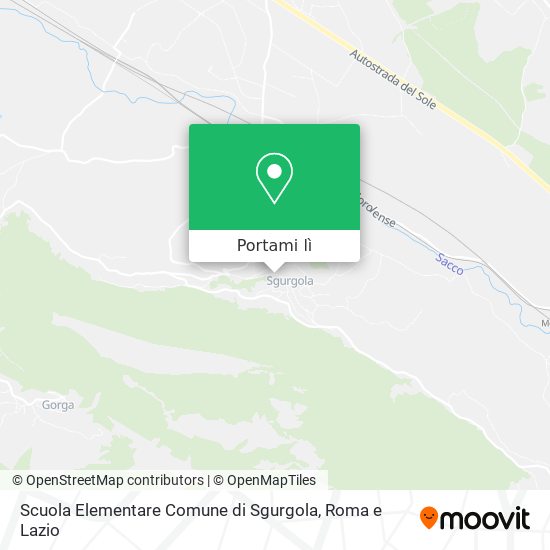 Mappa Scuola Elementare Comune di Sgurgola