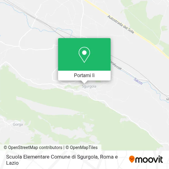 Mappa Scuola Elementare Comune di Sgurgola