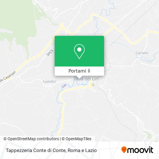 Mappa Tappezzeria Conte di Conte