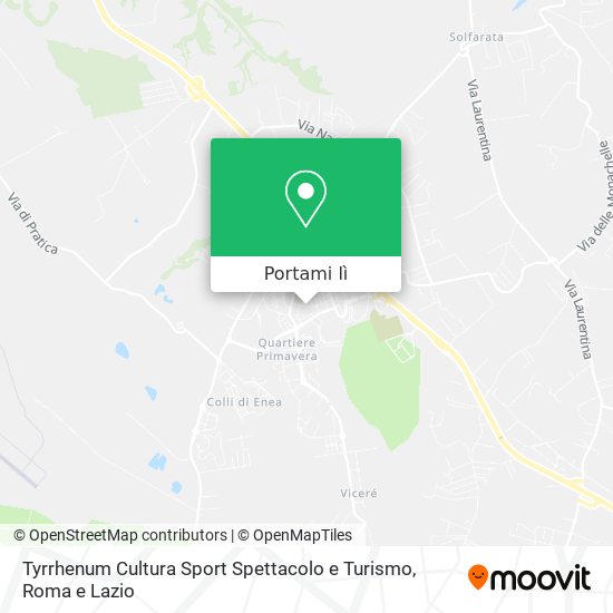 Mappa Tyrrhenum Cultura Sport Spettacolo e Turismo